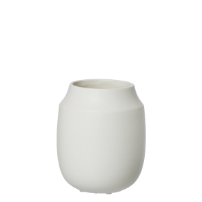AYA vase mini, sand finish, White