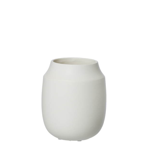 AYA vase mini, sand finish, White