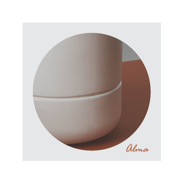 Alma keramik blomsterpotte med sand finish, Black