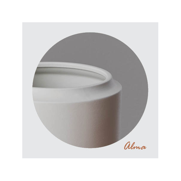 Alma keramik blomsterpotte med sand finish, Black