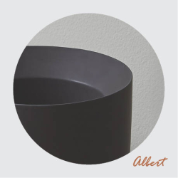 Albert blomsterkrukke, Black mat