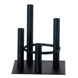 Vienna Set with candle holder+tray. Black