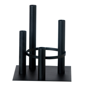 Vienna Set with candle holder+tray. Black