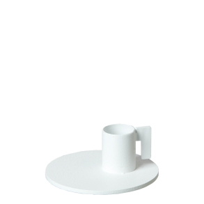 Vienna candle holder. White