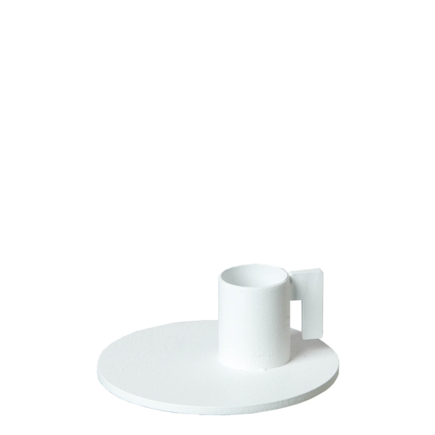 Vienna candle holder. White