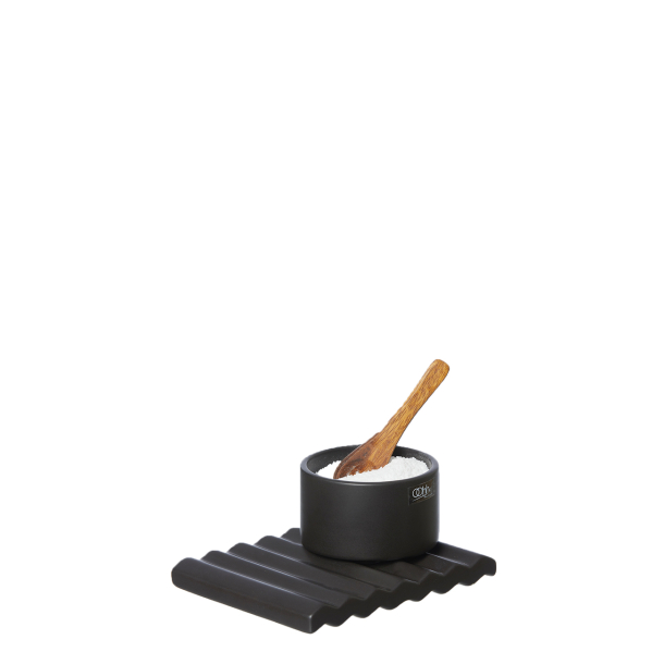 Wave tile, Black Matte