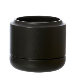 Alma keramik krukke med sand finish, Black