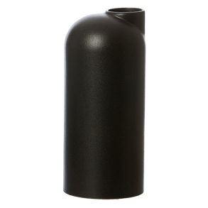 Anna keramik vase hj med sand finish, Black