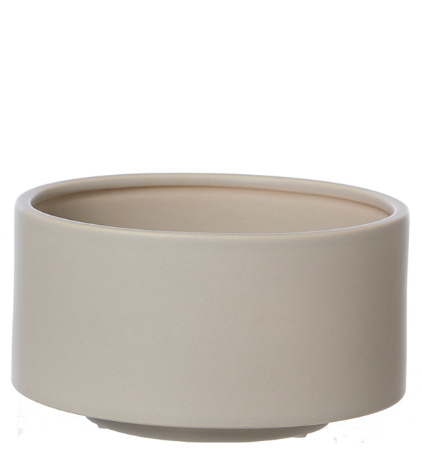 Ceramic bowl, Light brown, mat (Kopi)