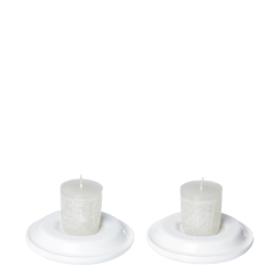 Venus votive stage, st af 2, hvid mat