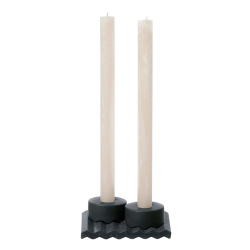 Wave lysestage, st af 2, lysebrun mat