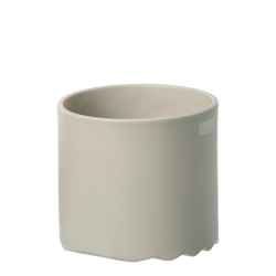 Wave blomsterpotte, Lysebrun mat