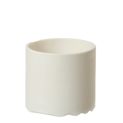 Wave blomsterpotte, Hvid mat