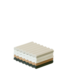 Wave bakke, Hvid Mix mat