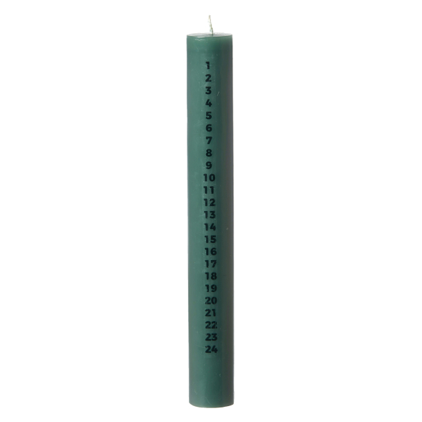 Calendar Candle, Pine Green