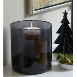 Valencia glas D22 vase / lanterne, Caffe