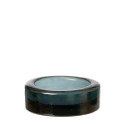 Barcelona bakke/lysestage af grenbrugsglas, White