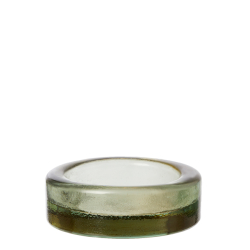 Barcelona bakke/lysestage af grenbrugsglas, Champagne