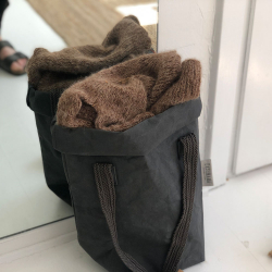 Carry Bag two Small,  Dark Grey