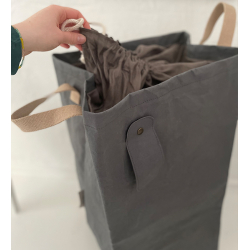 Lapo Laundry Bag, Mrke Gr