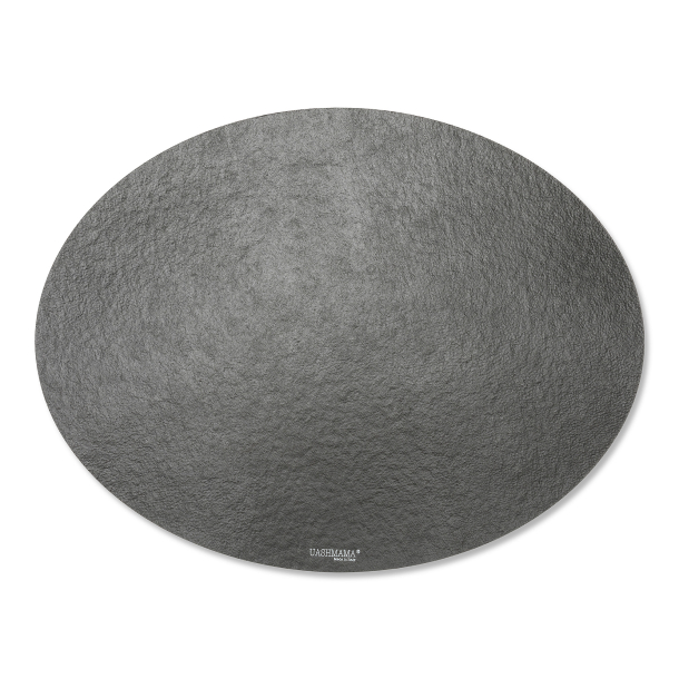 La Paper Placemat Oval, Black