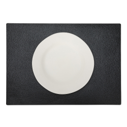 La Paper Placemat Rectangle, Black