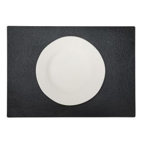 La Paper Placemat Rectangle, Black