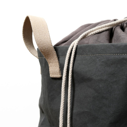 Positano Linned vasketjskurv, Dark Grey