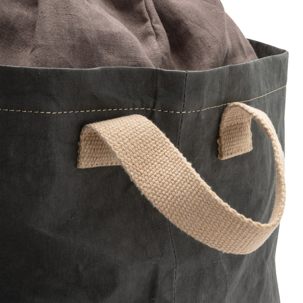 Positano Linned vasketjskurv, Dark Grey