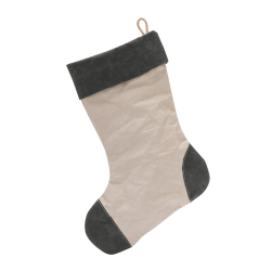 Julesok stor, eco-papir, Cachmire/Mrkegr