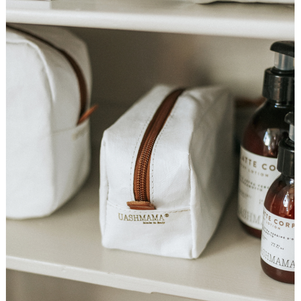 Toilettaske / Makeup pung lille, Hvid 