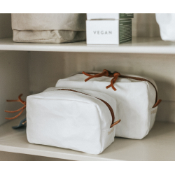 Toilettaske / Makeup pung lille, Hvid 