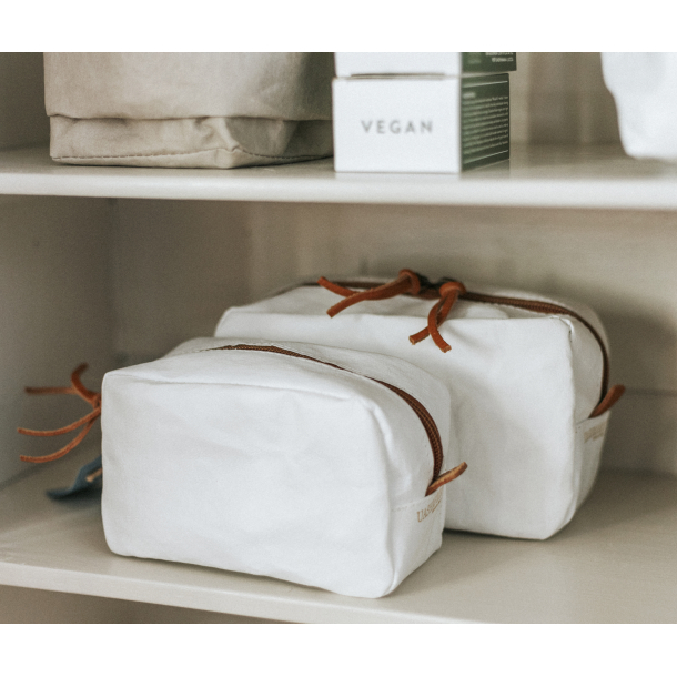 Toilettaske / Makeup pung lille, Hvid 