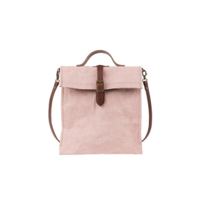 Lunch Bag, taske med lder strop, Rosa Quarzo
