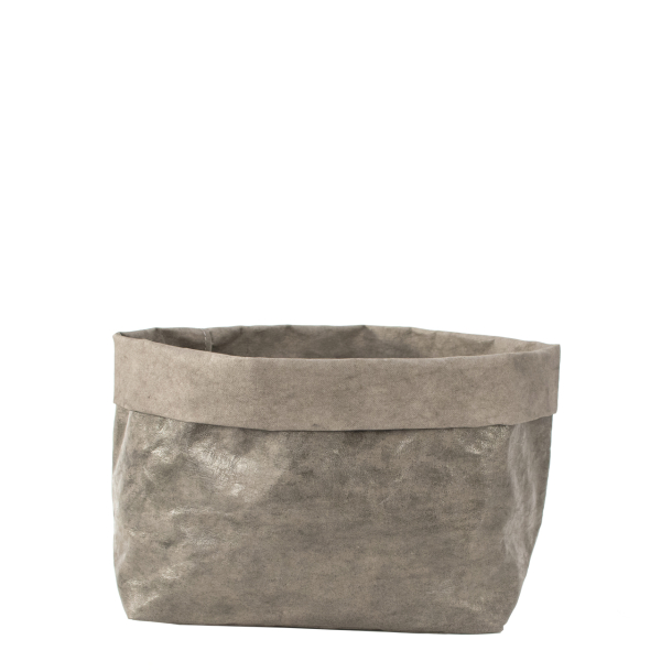 Medium Paper Bag, LUX Dark Grey