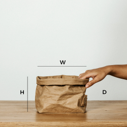 Washable Paper Bag, Bordeaux