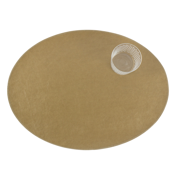Oval Placemat, vaskbart papir, TEC Natural