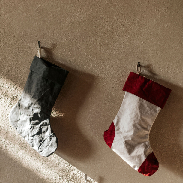 Small Christmas stocking, julesok Dark Grey