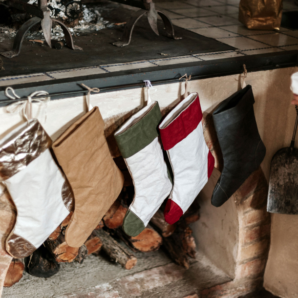 Small Christmas stocking, julesok Dark Grey