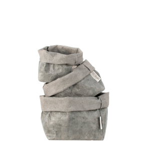 Medium Paper Bag, LUX Dark Grey