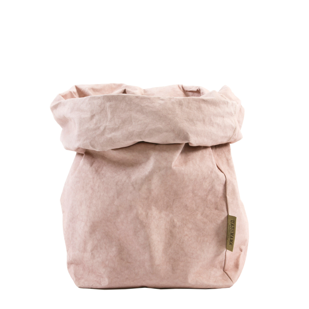 Washable Paper Bag, Rosa Quarzo