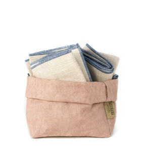Washable Paper Bag, Rosa Quarzo