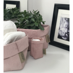 Washable Paper Bag, Rosa Quarzo