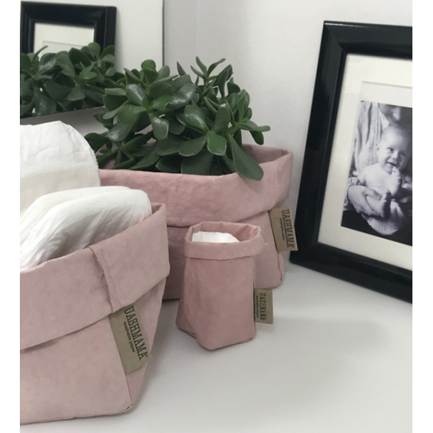 Washable Paper Bag, Rosa Quarzo