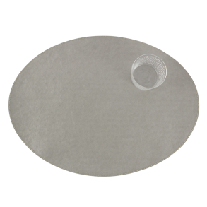 Oval Placemat, vaskbart papir, TEC Grey
