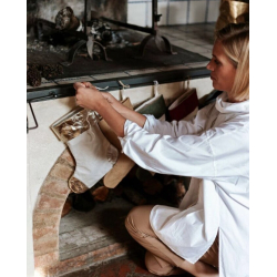 Large Christmas stocking, julesok Cachmire/Red