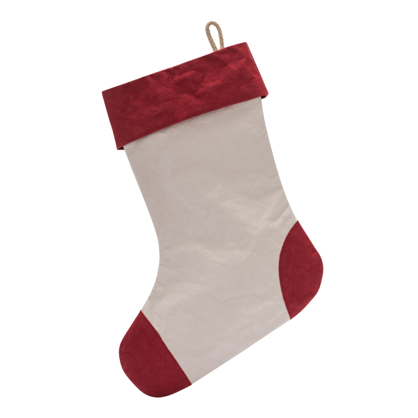 Large Christmas stocking, Cachmire/Red