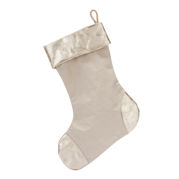 Julesok stor, eco-papir, Cachmire/Platin