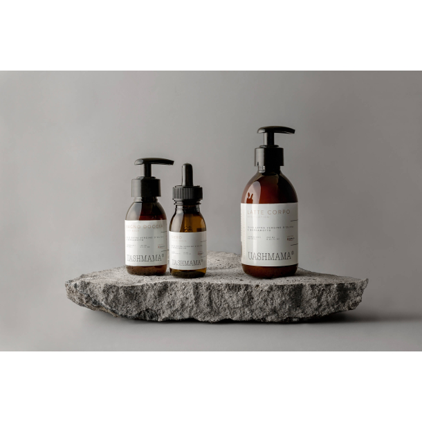 Body oil med kologisk olivenolie