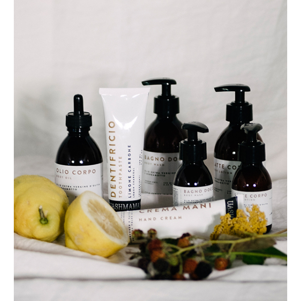 Body oil med kologisk olivenolie